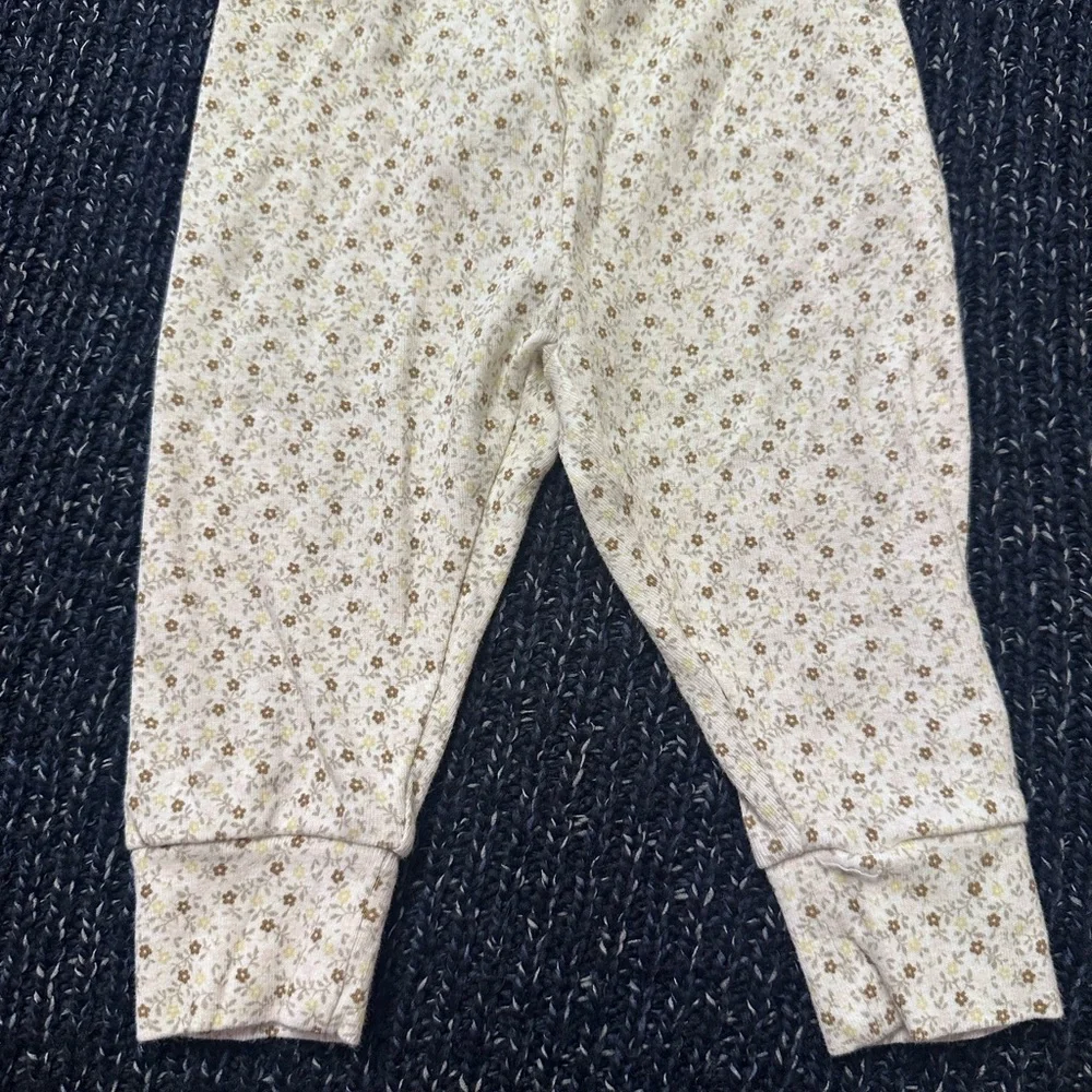 GAP Baby Cream Floral Bodysuit & Pants Set 6-12M *